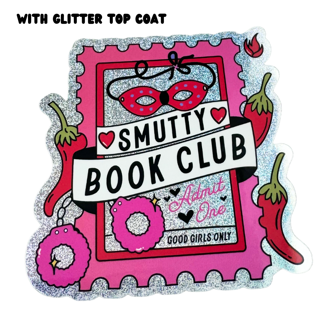 Smutty Book Club Glitter Sticker