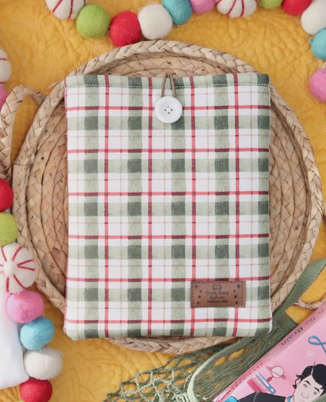 Plaid Book Sleeve