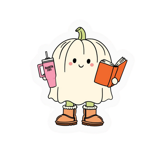 Bookish Pumpkin Sticker