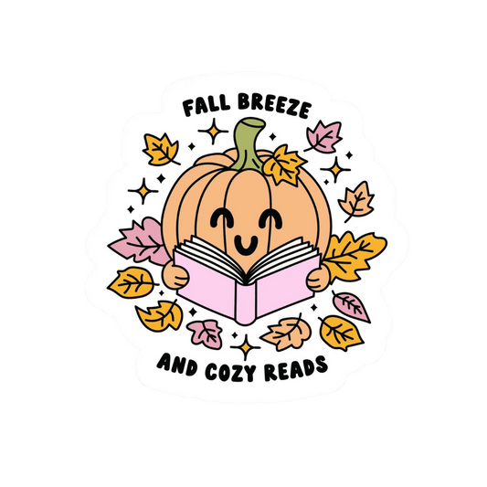 Reading Pumpkin Sticker