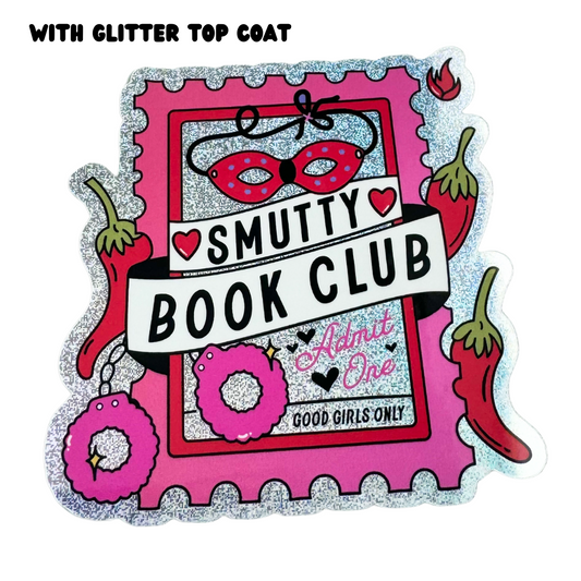 Smutty Book Club Glitter Sticker