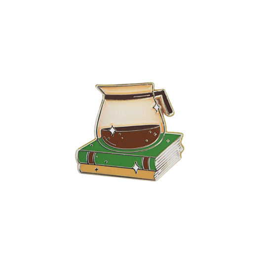 Coffee & Books Enamel Pin