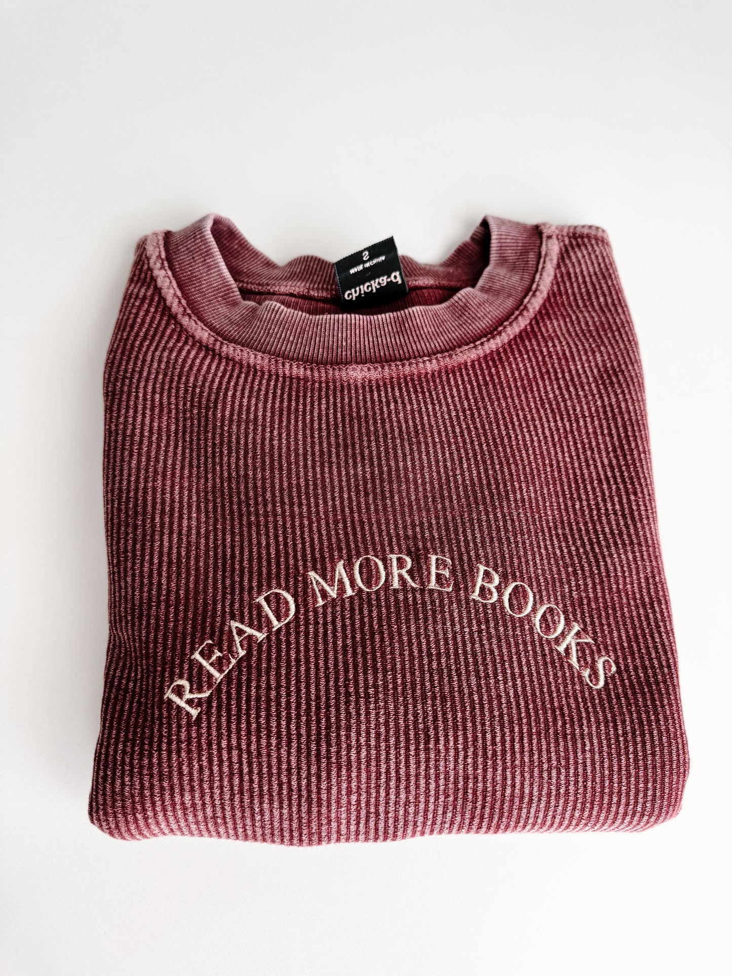 Read More Books Corded Crewneck