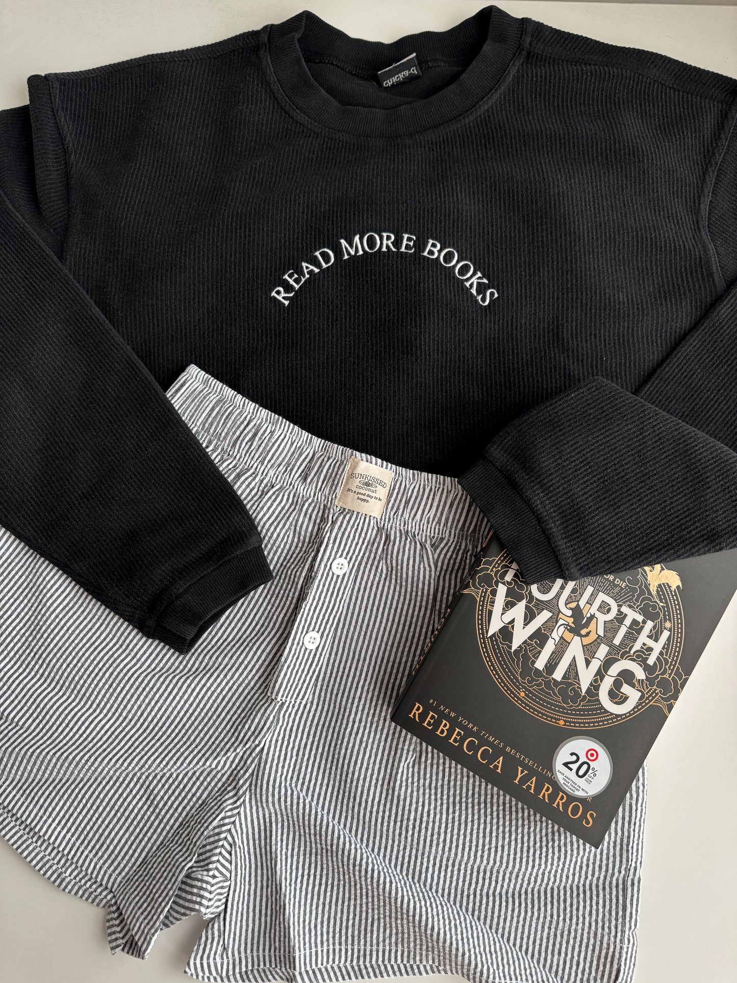 Read More Books Corded Crewneck