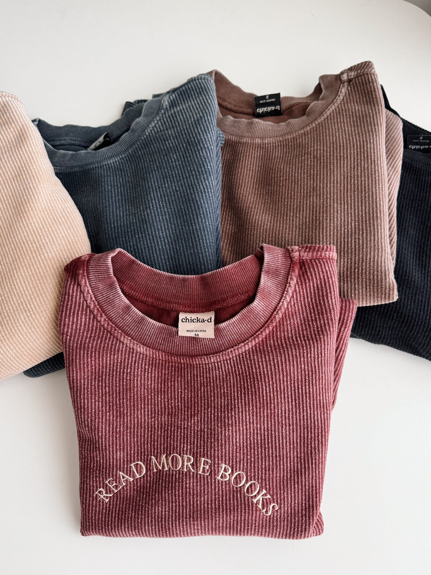 Read More Books Corded Crewneck